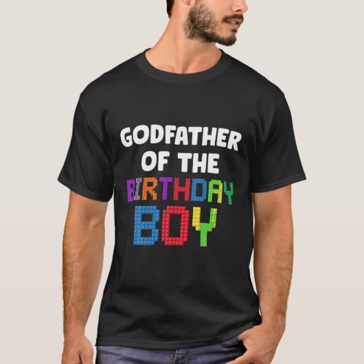 Godfather van de Verjaardagjongen Master Builder B T-shirt (Voorkant)