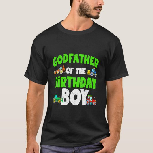 Godfather van de verjaardagsjongen Boerderij Tract T-shirt (Voorkant)