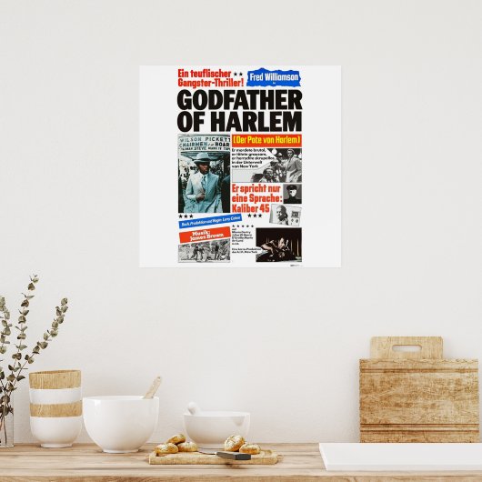 Godfather van Harlem Poster (Keuken)
