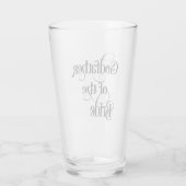 Godfather van het brideglas glas (Achterkant)