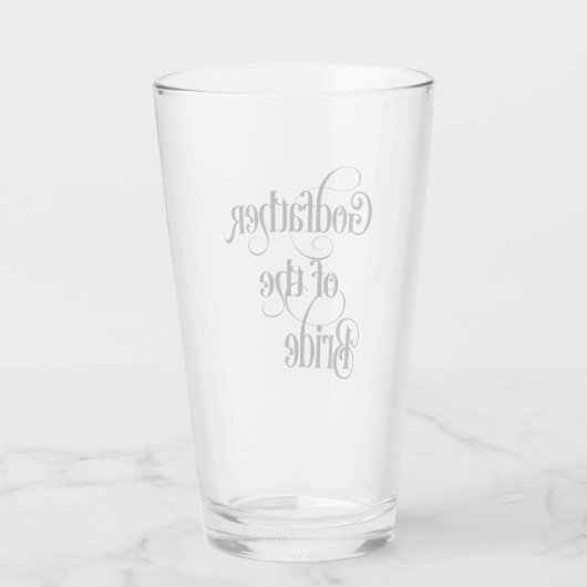 Godfather van het brideglas glas (Achterkant)