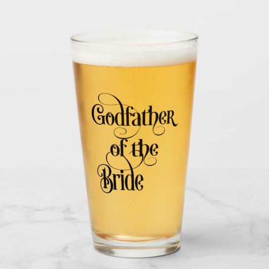 Godfather van het brideglas glas (Voorkant gevuld)