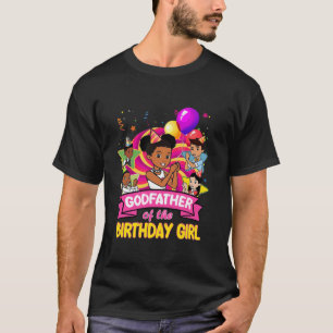 Godfather van het verjaardagsmeisje Doll Family Pa T-shirt