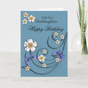 Godfather - Verjaardag - Bloemen met Vlinders Kaart