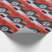 Godfather, verjaardagsdag vintage, mosterang, cade cadeaupapier (Hoek)