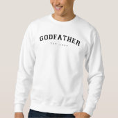 Godfather vestigde Varsity Typography White Trui (Voorkant)