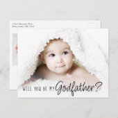 Godfather-voorstel | Eenvoudig klassiek script 2 F Briefkaart (Voorkant / Achterkant)