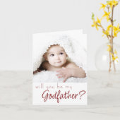 Godfather-voorstel | Eenvoudig klassiek script 2 F Kaart (Gele Bloem)