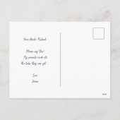 Godfather Voorstel Marine Blauw Kruis Crest Faux G Feestdagenkaart (Achterkant)