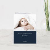 Godfather-voorstel | Navy Blue 2 Foto Wordt u Kaart (Achterkant)