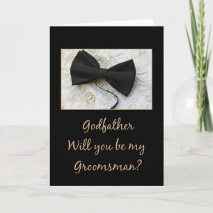 Godfather Wees alsjeblieft mijn Groomsman - uitnod