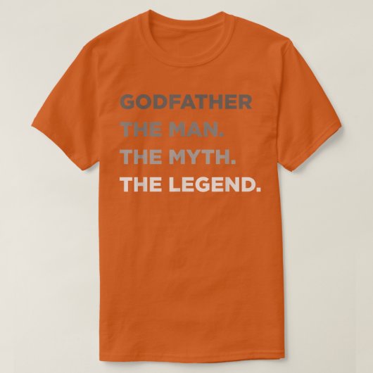 Godfatherfor Godparent Godfather is voor mannen T-shirt (Design voorkant)