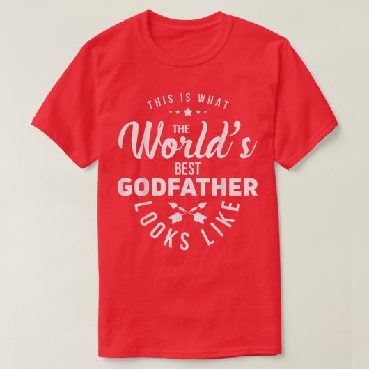 Godfathers Godfather van Godchild Worlds Best God T-shirt (Design voorkant)