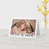 Godfather's voorstel fotokalligrafie kaart (Gele Bloem)