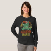 Godfathersaurus Rex Dinosaur Godfather Saurus Fami T-shirt (Voorkant volledig)