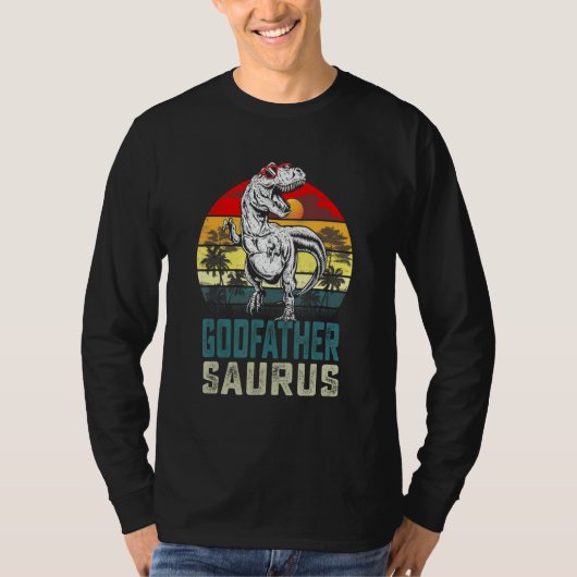 Godfathersaurus rex dinosauriër peetvader Saurus F T-shirt (Voorkant)