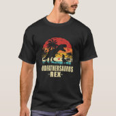 Godfathersaurus T Rex Dinosaur Godfather Saurus Fa T-shirt (Voorkant)