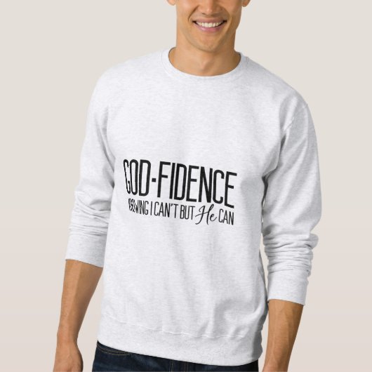 Godfidentie Inspirerend Sweatshirt (Voorkant)