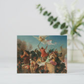 Godfrey de Bouillon, Franse kruisvaarder Briefkaart (Staand voorkant)