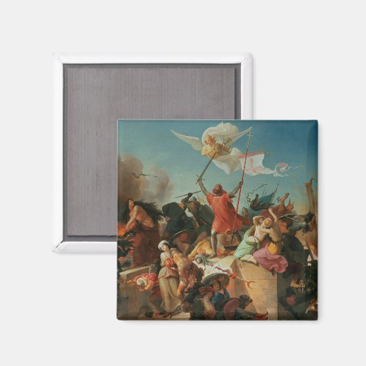 Godfrey de Bouillon, Franse kruisvaarder Magneet (Voorkant / Achterkant)