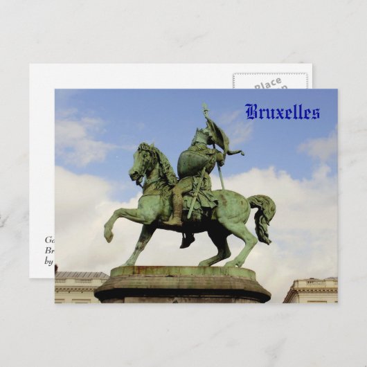 Godfrey of Bouillon Briefkaart (Voorkant / Achterkant)