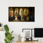 Godfrey van Bouillon die de trofeeën in hun bezit Poster (Thuiskantoor)