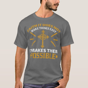 GODgeloof voor vrouwen en mannenChristian Jesus T-shirt