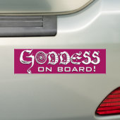 Godin Aan Boord Bumpersticker (Op auto)