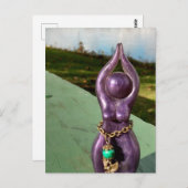 Godin aan de rivier briefkaart (Voorkant / Achterkant)