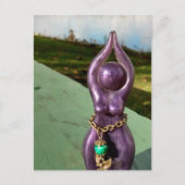 Godin aan de rivier briefkaart (Voorkant)