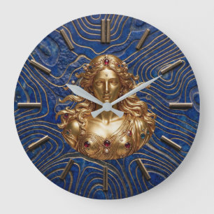 Godin Aphrodite op Lapis Lazuli-wijzerplaat Grote Klok