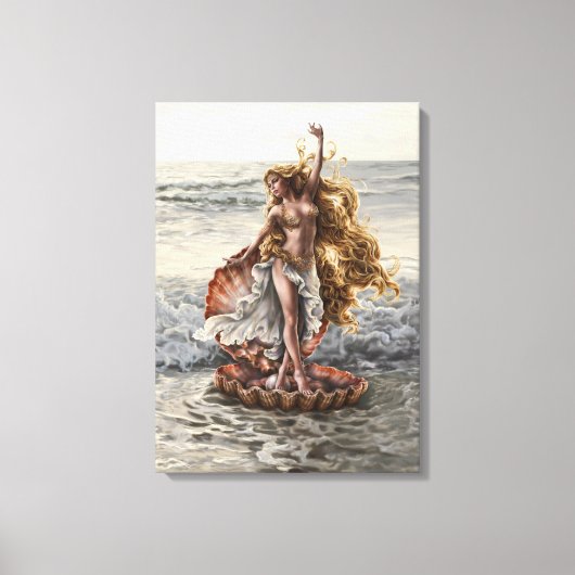 Godin Aphrodite Stretched Canvas Print (Voorkant)