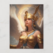 Godin Athena omringd door haar gedachten Briefkaart (Voorkant)