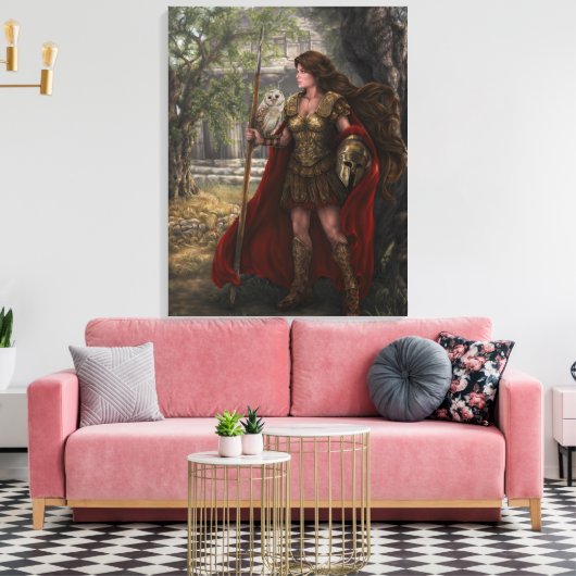 Godin Athena stretched canvas Print (Insitu (Woonkamer))