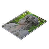 Godin beeld in tuin notitieboek (Linkerzijde)