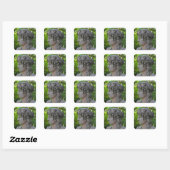 Godin beeld in tuin vierkante sticker (Vel)