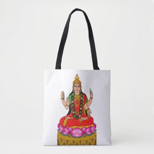 Godin Bhairavi Boodschaptas Tote Bag (Voorkant)