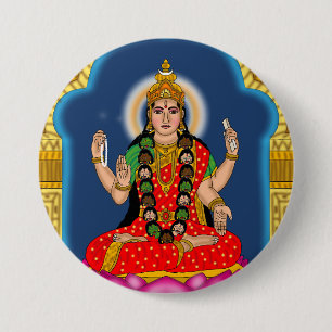 Godin Bhairavi Knop Ronde Button 7,6 Cm