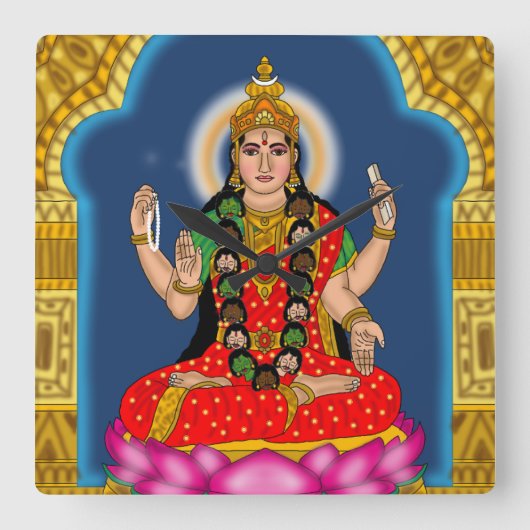 Godin Bhairavi wandklok (Voorkant)
