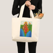 Godin Bharat Mata Boodschappentas Grote Tote Bag (Voorkant (product))