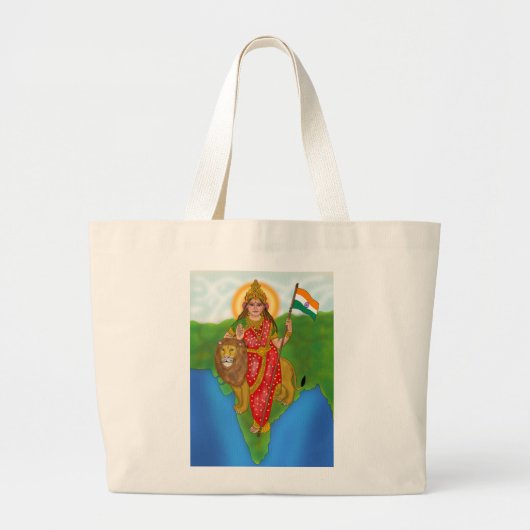 Godin Bharat Mata Boodschappentas Grote Tote Bag (Voorkant)
