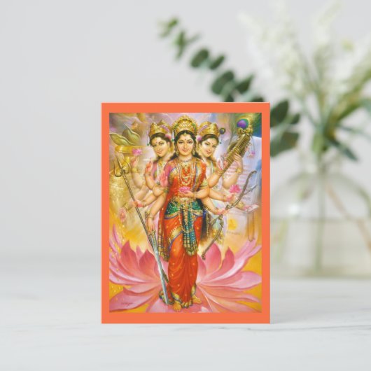 godin briefkaart (Staand voorkant)