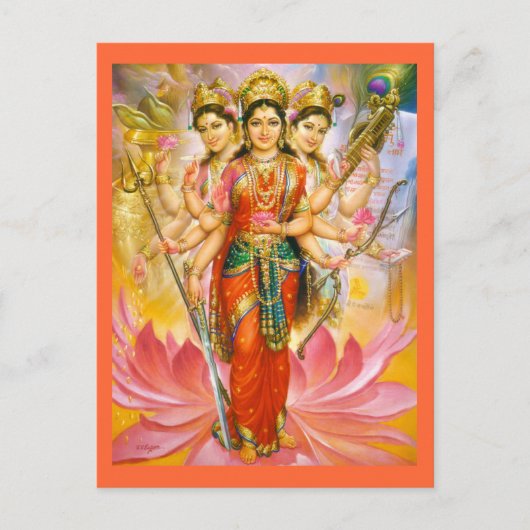 godin briefkaart (Voorkant)