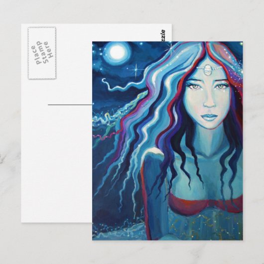 Godin Briefkaart - "Electric Moon" (Voorkant / Achterkant)