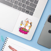 Godin Chinnamasta Sticker (Laptop met iPhone)