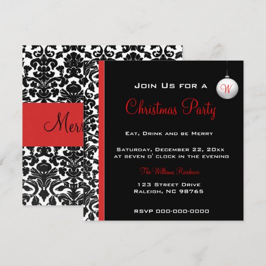 godin Damask Red Kaart (Voorkant / Achterkant)