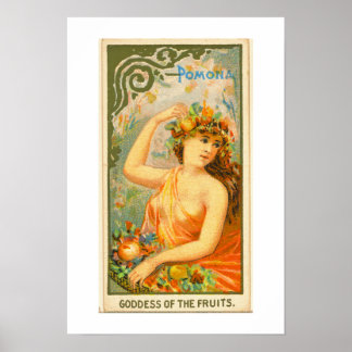 Godin der Fruits, Pomona, Poster Print