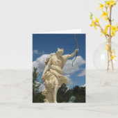 Godin Diana--De titel leest "u mijn godin " bent Kaart (Gele Bloem)