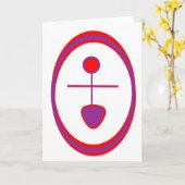 Godin die 0 (Lege groet) begroeten Kaart (Gele Bloem)