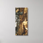 Godin die het Rad van Fortuin draait (Burne-Jones) Canvas Afdruk (Voorkant)